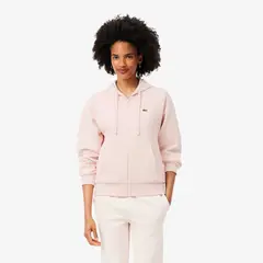 LACOSTE - Polerón Mujer De Piqué Rosado
