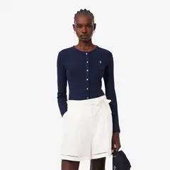LACOSTE - Sweater Mujer De Pointelle Azul