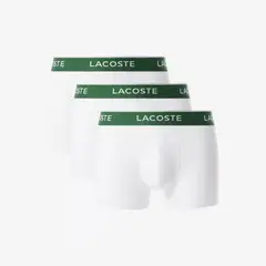 LACOSTE - 3 Calzoncillos Hombre De Algodón Blanco