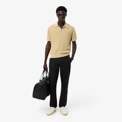 LACOSTE - Pantalón Chino Hombre Regular De Algodón Negro