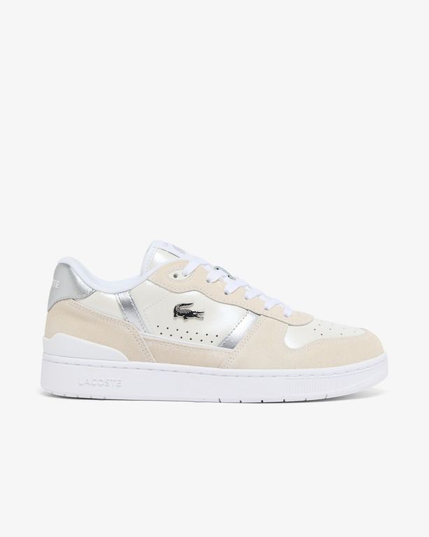 Zapatillas Mujer T-Clip Set Cuero Blanco