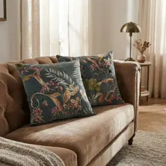 TODOHOGAR SANTIAGO DE CHILE - Set De 2 Cojines Decorativos 45 × 45 Cm · Verde Petróleo