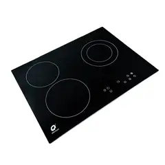 ELECTRUM - Encimera de 3 platos 60x45 Vitrocerámica