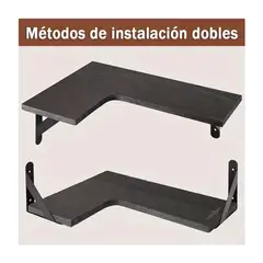 OFERTABKN - Set 3 Repisas Flotantes Esquineras De Madera Diseño Nordico