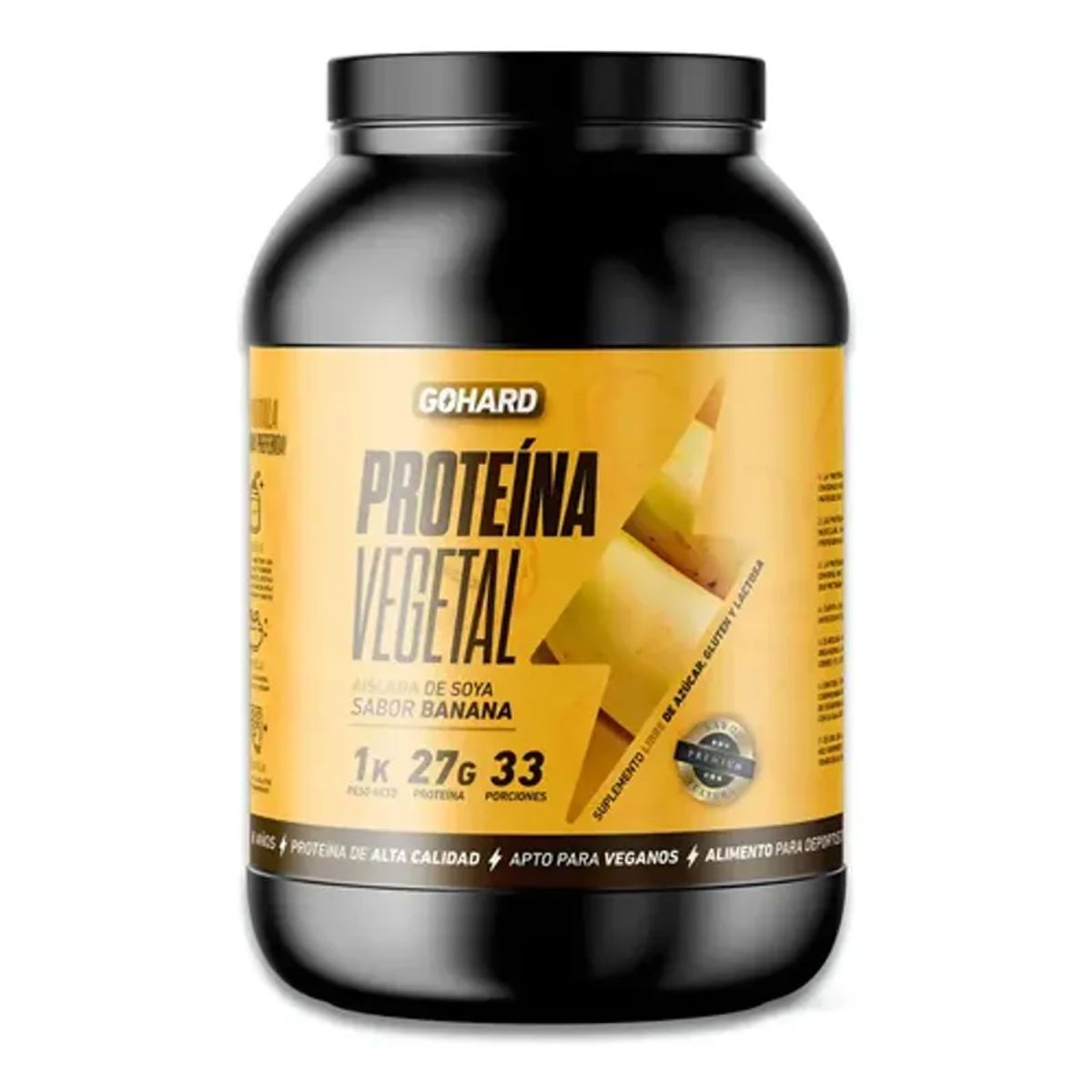 GOHARD - Proteina Vegetal Soya Gohard 1 Kg Banana