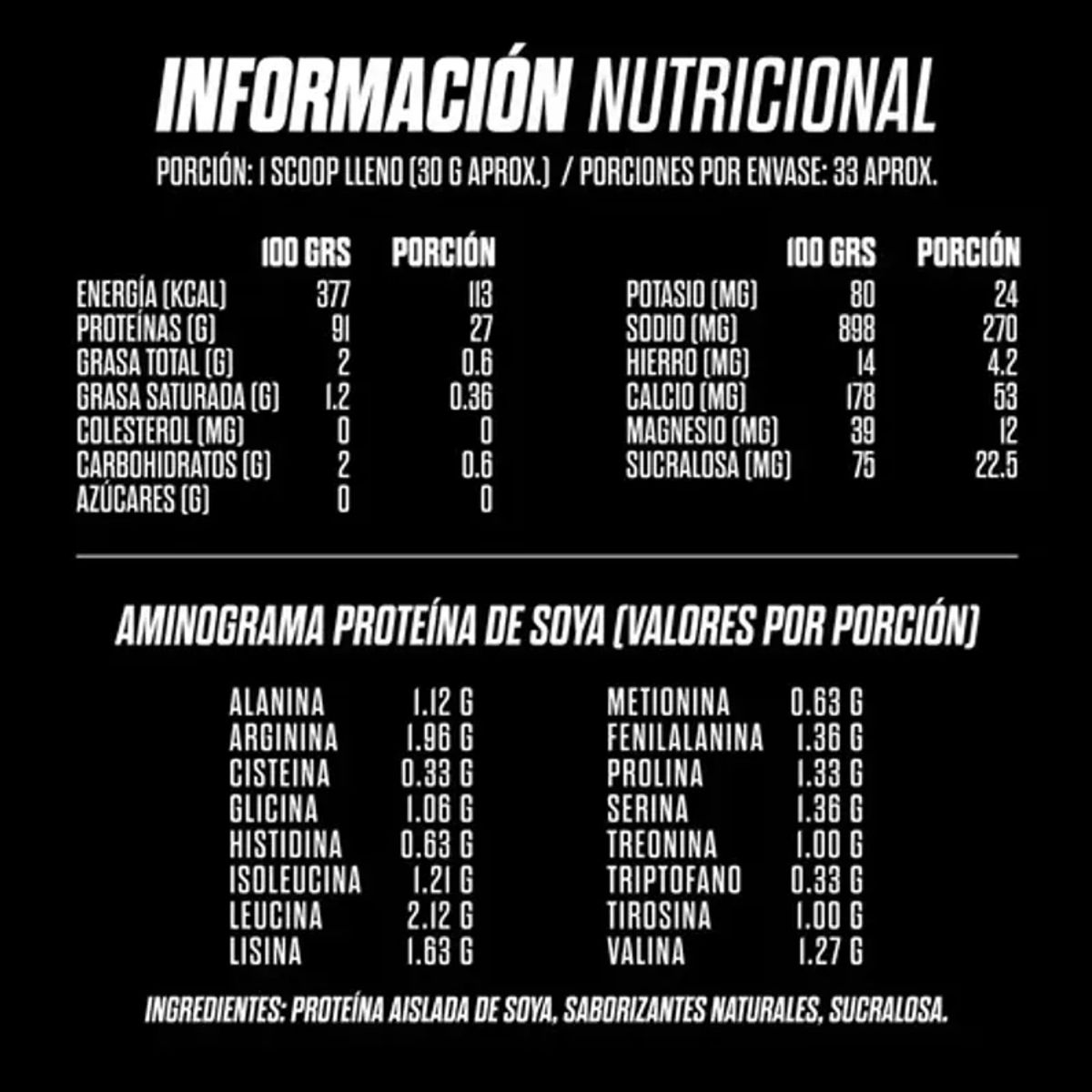 GOHARD - Proteina Vegetal Soya Gohard 1 Kg Banana