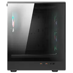 COUGAR - Gabinete Gamer Airface Pure RGB, Vidrio Templado, Mid Tower ATX, Micro-ATX, Mini-ITX, Negro