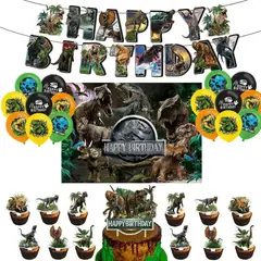 FEEL THE POWER - Cotillón Jurassic World Kit Cumpleaños Dinosaurios + Tela