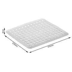HBT - Pack de 6 Alfombrillas para Lavaplatos Basic Gris Claro