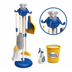 OEM - Juguete Set Aseo Limpieza Para Niños Didactico con 11 accesorios Azul Rolin