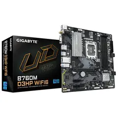 GIGABYTE - Placa Madre LGA s1700 (Intel) - B760M D3HP WIFI6 - 4x DDR5 - 2x M.2- Wi-Fi 6 - DisplayPort/