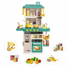 OEM - Cocina de Juguete Grande 78CM con Vapor Agua Luz y Sonido Rolin