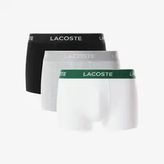 LACOSTE - 3 Calzoncillos Hombre De Algodón Negro