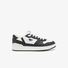 LACOSTE - Zapatillas Hombre T-Clip Set Cuero Blanco