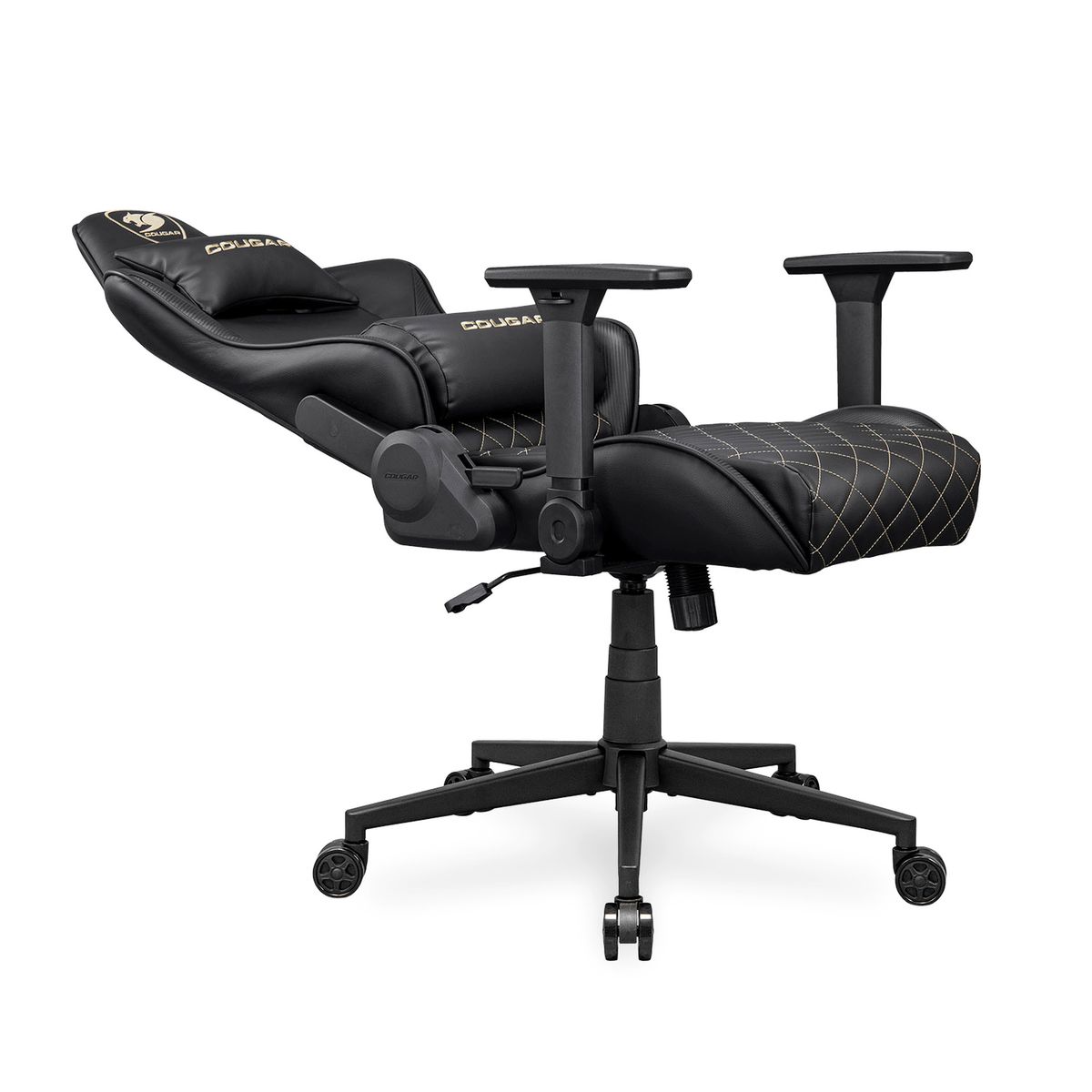COUGAR GAMING - Silla Gamer Cougar Armor One V2, Apoyabrazos 4D, Reclinable 155°, Hasta 120KG, Gold
