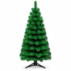 GENERICO - Arbol De Navidad Artificial Verde 180 Cm Frondoso Con Base Reutilizable Para Hogar Oficina DVC