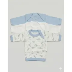 ENCANTO - Pack x3 Camiseta Bebé 100% Algodón 0-3m Manga Larga. Colores