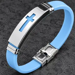 GENERICO - Pulsera Silicona Acero Amasías