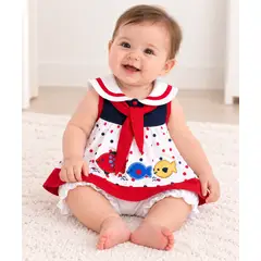 ENCANTO - Vestido Bebé con Bombacha 100% Algodón