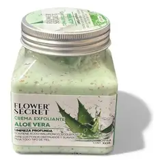 FLOWER SECRET - Crema Exfoliante Corporal 300ml Fragancia Aloe Vera