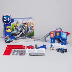 PAW PATROL - Pista de Juego Estacion de Rescate con Vehículo y Figura