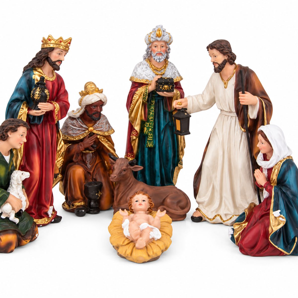 HERRERA MAISON - Pesebre Navidad ADL 20 CM 8 PZ