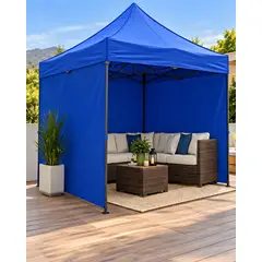 MYLHOGAR - Carpa Toldo 3x3 Metros con Cortinas Laterales y Filtro UV