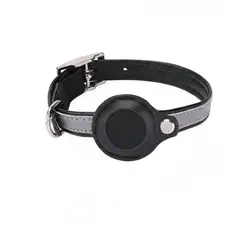 GENERICO - Collar para Gato con Soporte para Localizador GPS Negro Talla XS