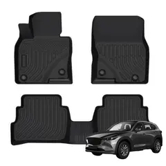 GENERICO - Set de Pisos TPE Tipo Bandeja Calce Exacto para Mazda CX-5 2017-2025 | 3 Piezas Antiderrame