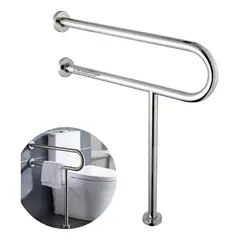 GENERICO - Barra de Apoyo de Muro a Piso Acero Inoxidable 71 cm para Bano Accesible