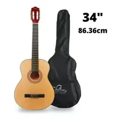 SEVILLANA - Guitarra Clasica 34 Pulgadas Con Funda Natural