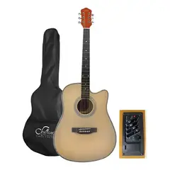 SEVILLANA - Guitarra Electroacustica 41 Con Funda Natural