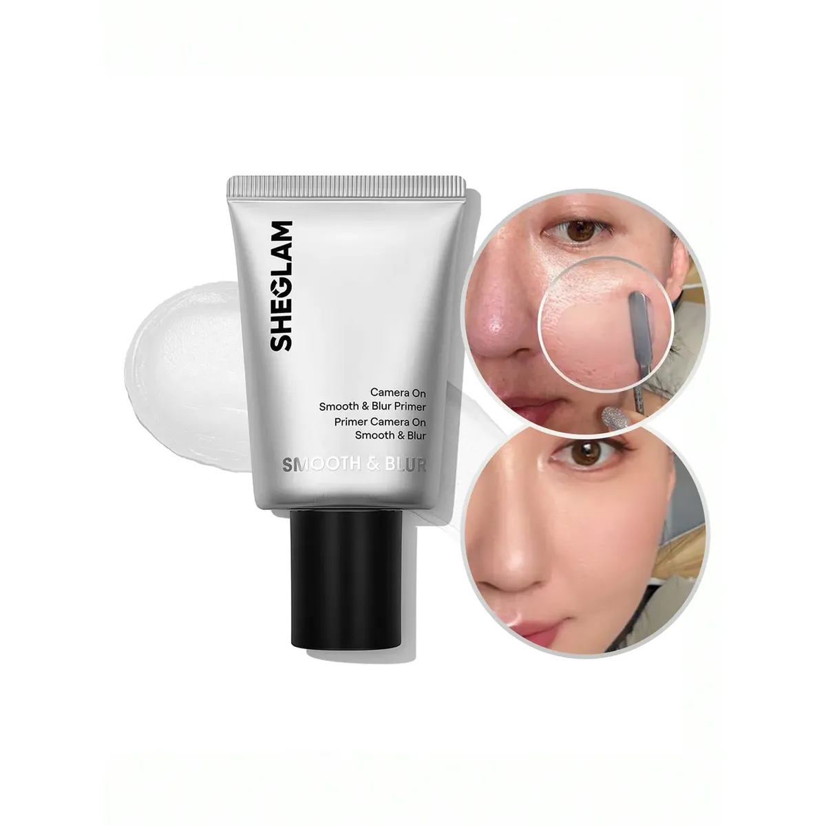 SHEGLAM - Sheglam Primer Camera On Matificante para Piel Grasa y Poros, con Vitamina B12 y E
