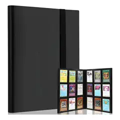 NEBLISUR - Álbum Carpeta Para Cartas Tcg 360 Bolsillos Compatible con Pokémon Yugioh Mitos Magic, Color Negro