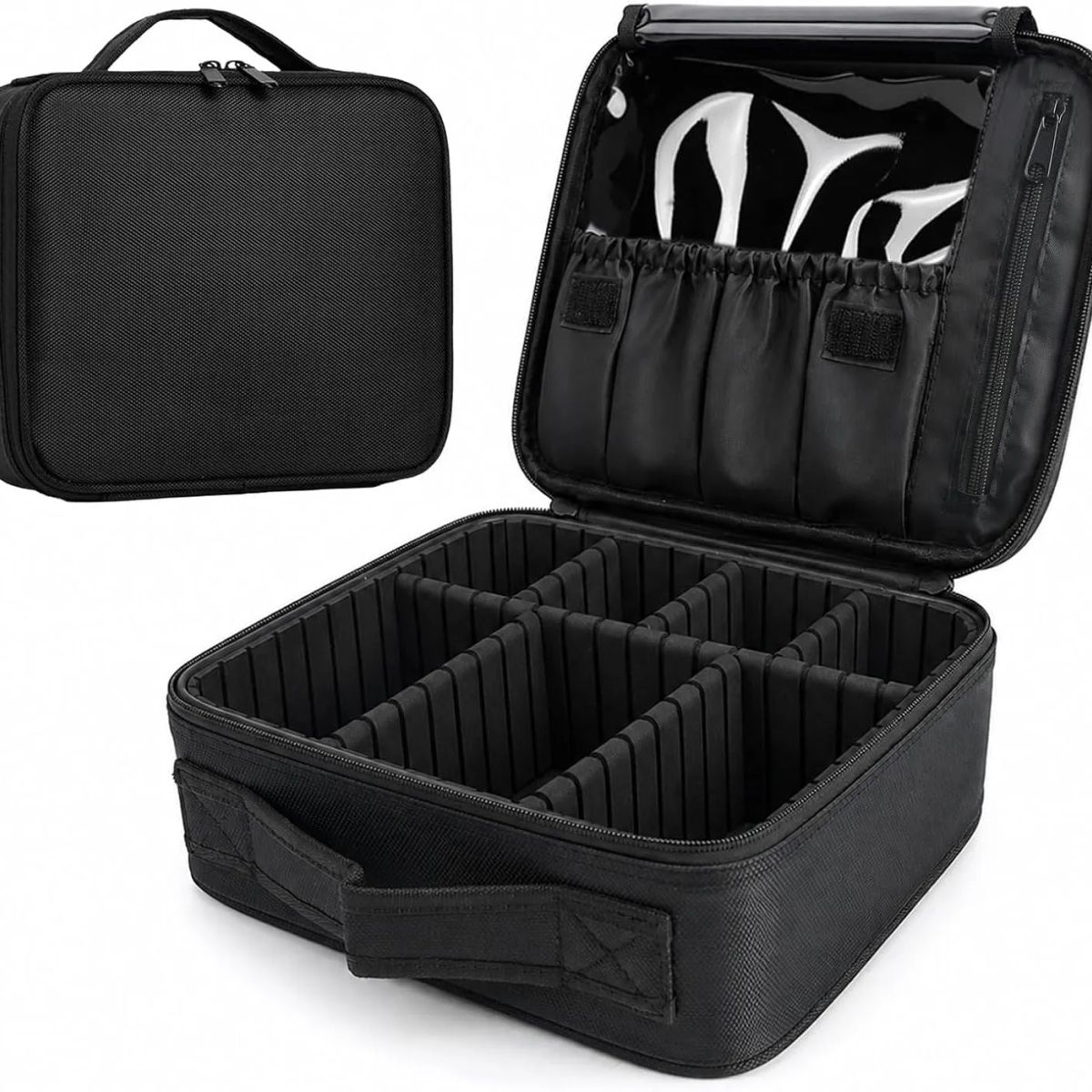 NEBLISUR - Organizador Profesional Bolsas De Maquillaje Cosmético Bolsa De Almacenamiento Cosméticos Portátil