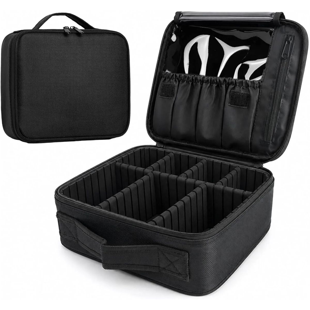 NEBLISUR - Organizador Profesional Bolsas De Maquillaje Cosmético Bolsa De Almacenamiento Cosméticos Portátil