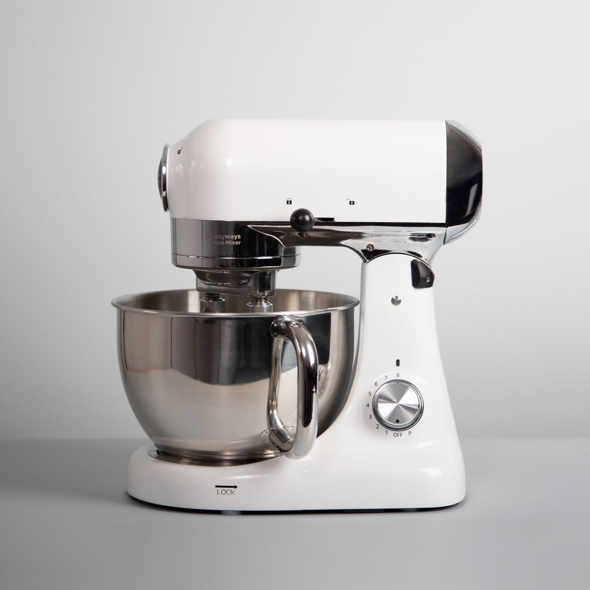 EASYWAYS - Batidora de Pedestal Hook Mixer Blanco 4,7 Lt EasyWays