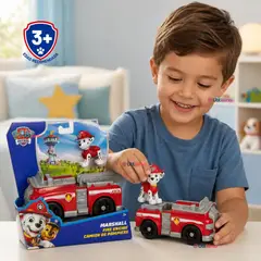 PAW PATROL - Camión de bomberos Marshall con Figura Juguete Niño
