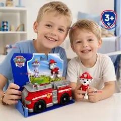 PAW PATROL - Camión de bomberos Marshall con Figura Juguete Niño