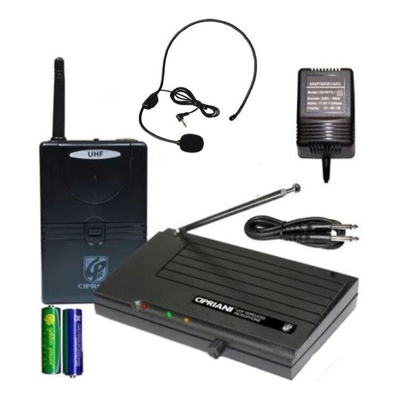 CIPRIANI - Micrófono Inalámbrico De Cintillo UHF Cipriani
