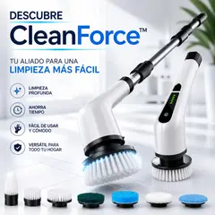 MOVI - Cepillo de Limpieza Rápida CleanForce™ 7 en 1 - Elimina la suciedad del Hogar Rápido y sin Esfuerzo