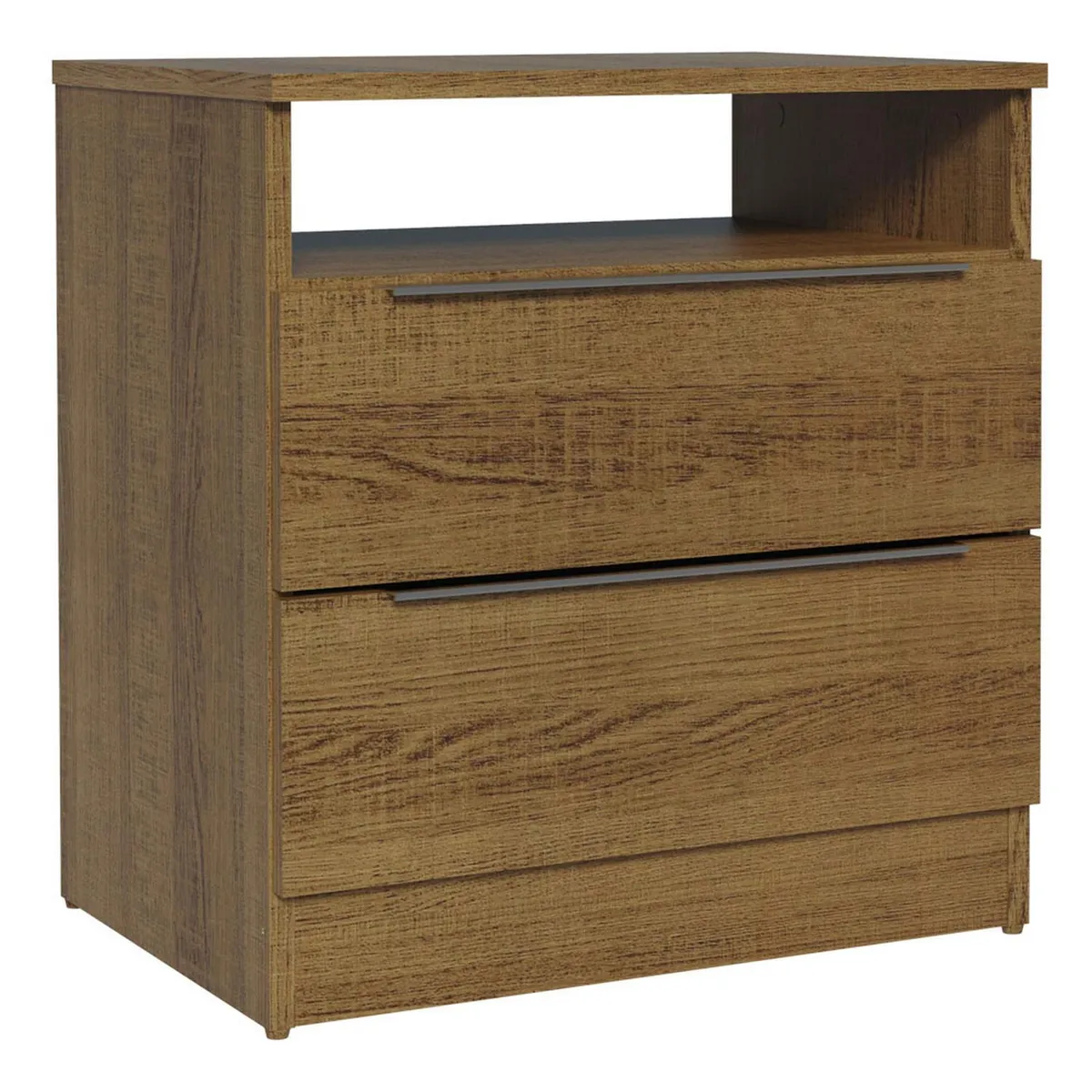 Velador Madesa 3227 con 2 Cajones Marrón 50x37x53 cm, marca MADESA - Foto 2