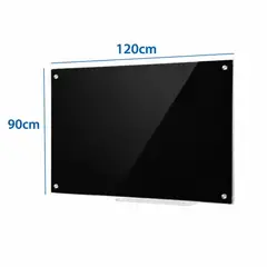 IGPRO - Pizarra De Vidrio Templado Negro 90x120 Cm Pro Vidrio
