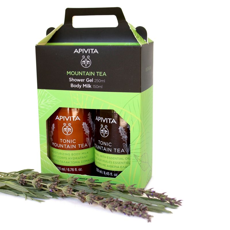 APIVITA - Set Ritual Corporal Mountain Tea Gel De Baño 250Ml Y Loción Corporal 200Ml Apivita