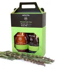 APIVITA - Set Ritual Corporal Mountain Tea Gel De Baño 250Ml Y Loción Corporal 200Ml