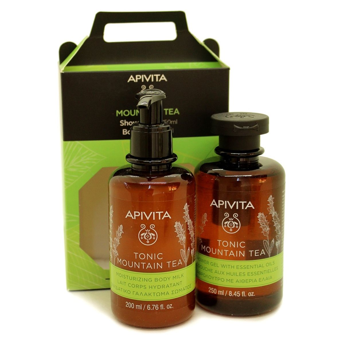 APIVITA - Set Ritual Corporal Mountain Tea Hidratante 250 Ml Y Loción 200 Apivita