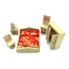 GENERICO - Mueble Miniatura de Dormitorio para Juguetes
