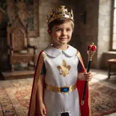 GENERICO - Disfraz De Rey Con Accesorios Para Niño