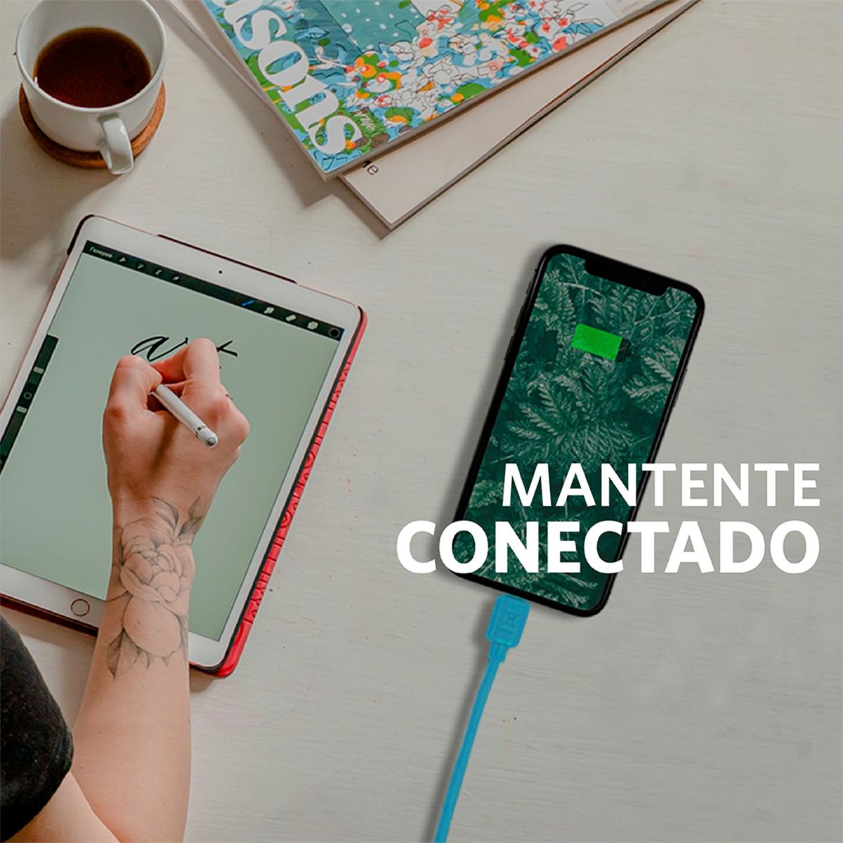 ORAIMO - Cable Easyline Lightning 1M Negro Oraimo