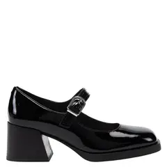 GACEL - Zapato de cuero mujer negro Louise